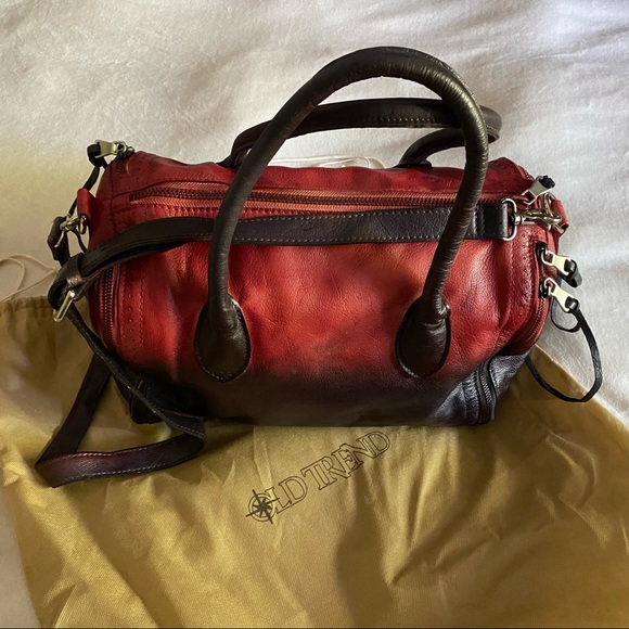 Old Trend hand painted ombre satchel - Picture 2 of 16